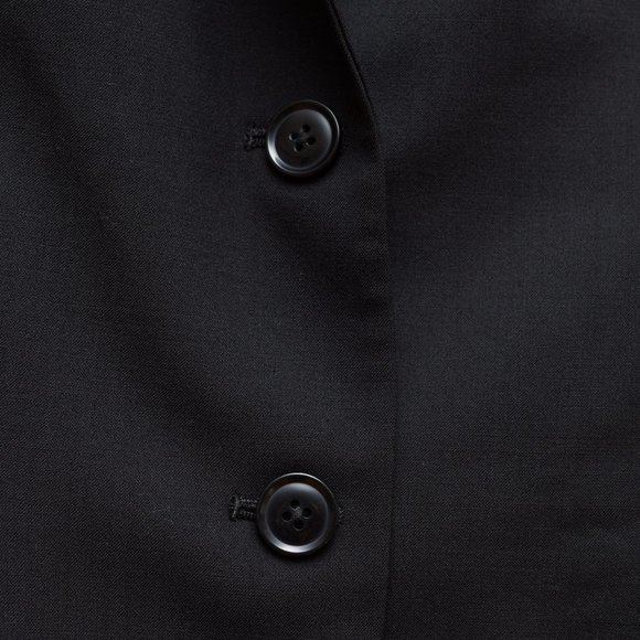 Black Banana Republic Blazer with contrasting Collar and Sleeve Lining, size 0 - Picture 4 of 10